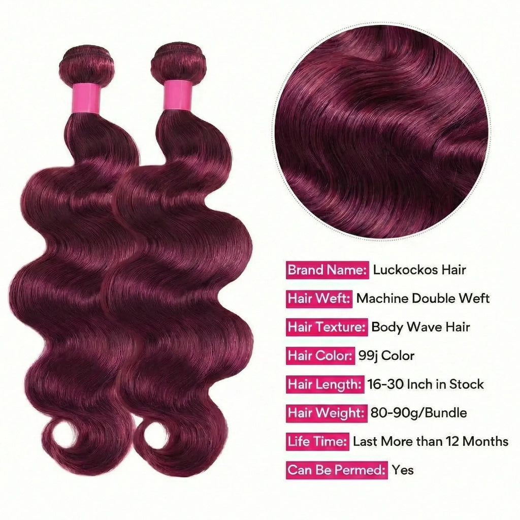 14A 99J Burgundy Body Wave Bundles Human Hair Brazilian Unprocessed 30 36 Inch Virgin Weave Raw Hair 98% Human Hair Bundles Extensions