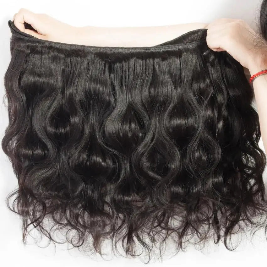 Newmi 30 Inch Body Wave Human Hair Bundles 12A Unprocessed Brazilian Virgin 100% Human Hair Extensions Natural Black For Women