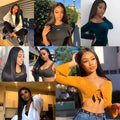 16-38 Inch 12A Natural Color Straight Human Hair Bundles Weaves Unprocessed Brazilian Human Hair Weave Bundles 1-4PCS Raw Hair Bundles Weave Extensions Hair Extensions Materials For Women Natural Black Soft Silky Hair Straight Hair Bundles Promotional sal
